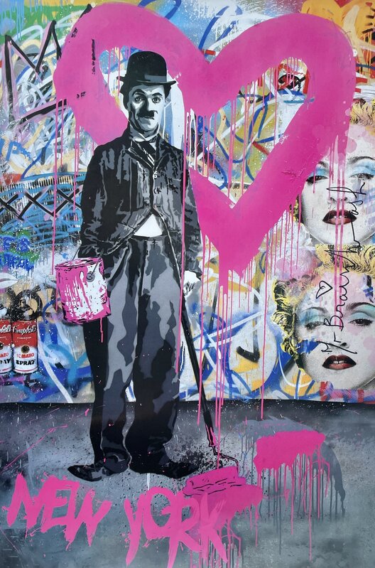 Mr. Brainwash, ‘Charlie Chaplin New York’, 2010, Posters, Offset lithograph print on smooth poster art paper, Post Modern Vandal