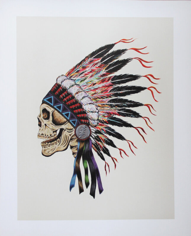 Wes Lang, ‘Grateful Dead Skull’, 2012, Print, Offset lithograph, EHC Fine Art Gallery Auction