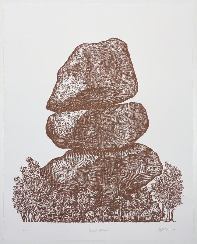 Dan Halter, ‘Domboremari (Bronze)’, 2017, Print, Linocut print on Zerkall Litho, WHATIFTHEWORLD