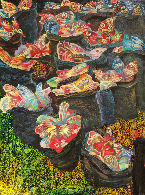 Gangyong Huang, ‘Butterflies in Bags’, 2019, Painting, Oil on canvas, Gaotai Gallery