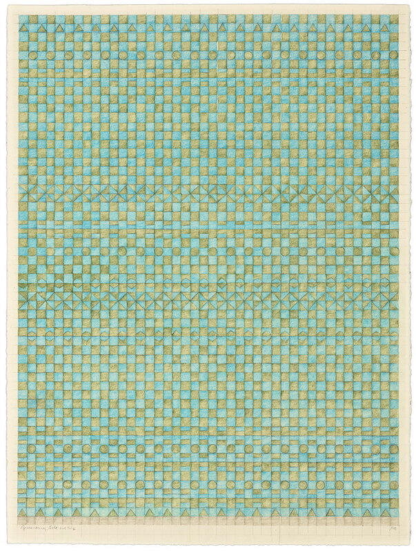 Gloria Matuszewski, ‘Aquamarine, Gold & Kelp’, 2016, Drawing, Collage or other Work on Paper, Prismacolor pencil and graphite on paper, Andra Norris Gallery