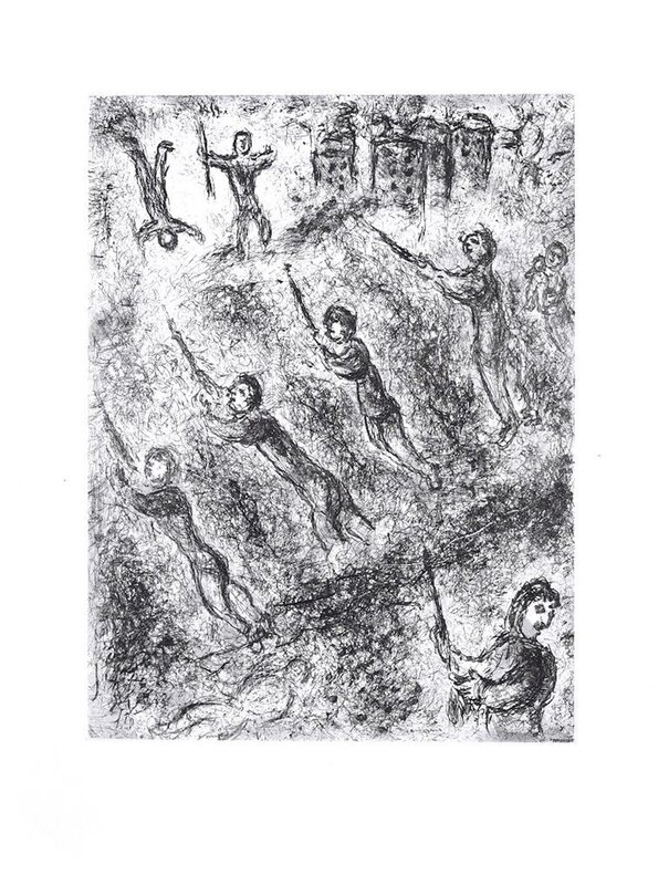 Marc Chagall, ‘La Tranchée’, 1977, Print, Etching, Wallector