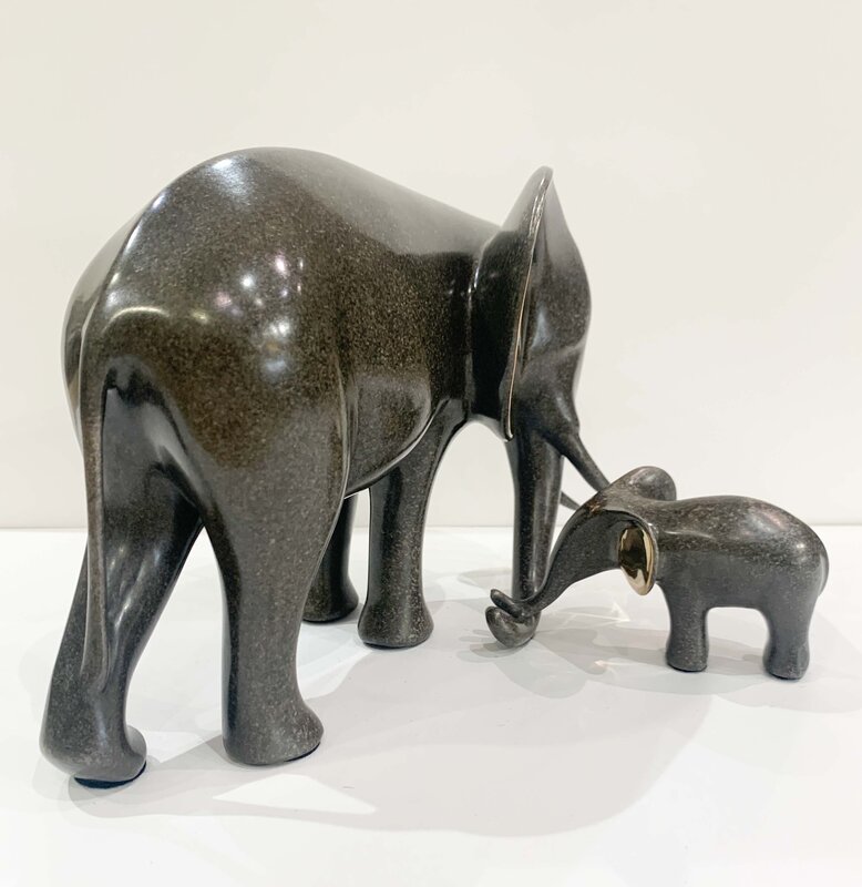 Loet Vanderveen, ‘#464, Elephant and Baby’, 2021, Sculpture, Bronze, Art Leaders Gallery