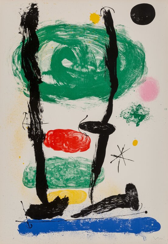 Joan Miró, ‘The Watchers’, 1964, Print, Lithograph in colors on wove paper, Heritage Auctions
