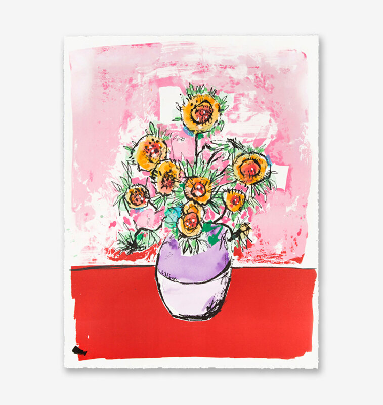 Anthony Lister, ‘Marilyn Van Gogh Sun Flowers HPM (Pink Edition)’, 2018, Print, Lithograph, Print Them All