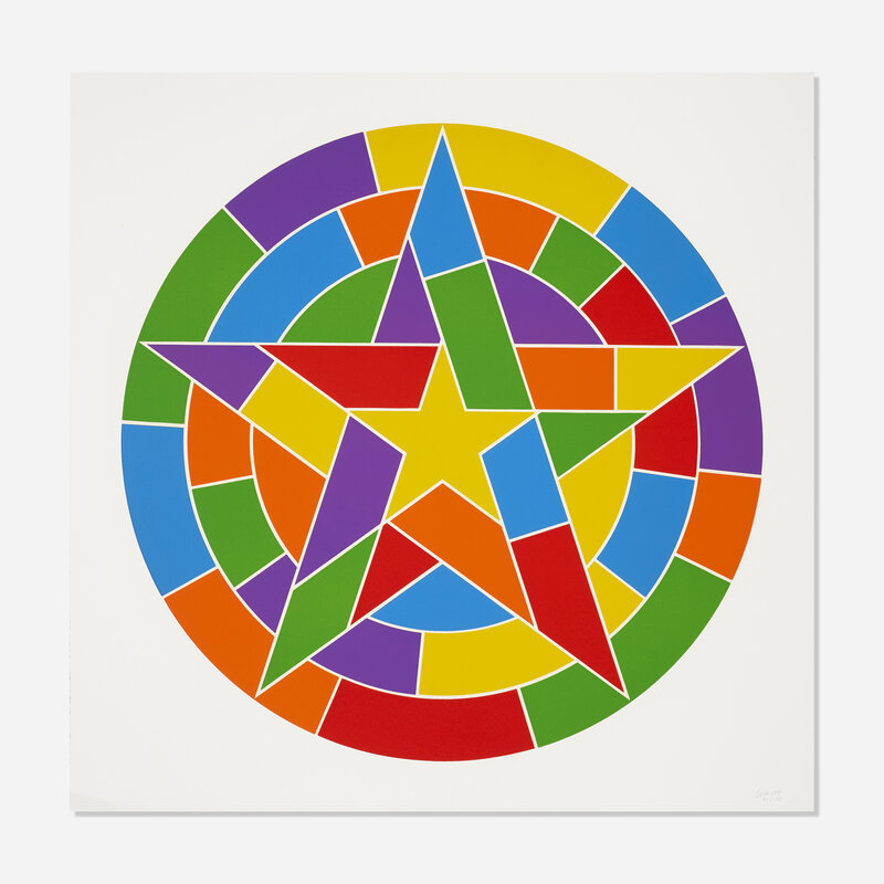 Sol LeWitt, ‘Stars, Plate #03’, 2002, Print, Linocut in colors on Somerset Satin White, Rago/Wright/LAMA/Toomey & Co.