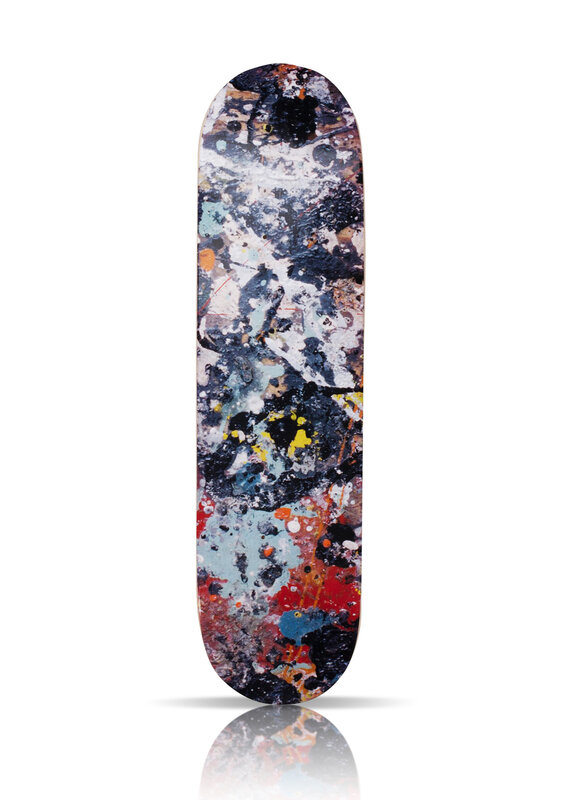 Jackson Pollock, ‘'Skateboard Deck'’, 2017, Ephemera or Merchandise, Screen print transfer on cold-pressed Steep natural skateboard deck., Signari Gallery