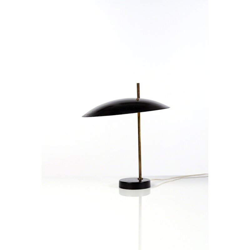 Pierre Disderot, ‘1013; Table lamp’, 1955, Design/Decorative Art, Laiton et métal laqué noir, PIASA
