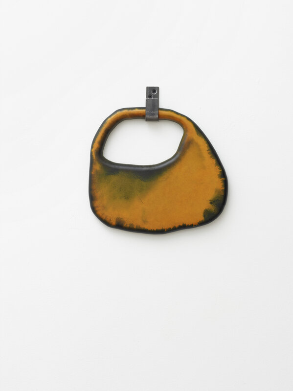 Hannah Toticki, ‘Luggage #4’, 2021, Sculpture, Valchromat, color, wax, iron hook, SPECTA