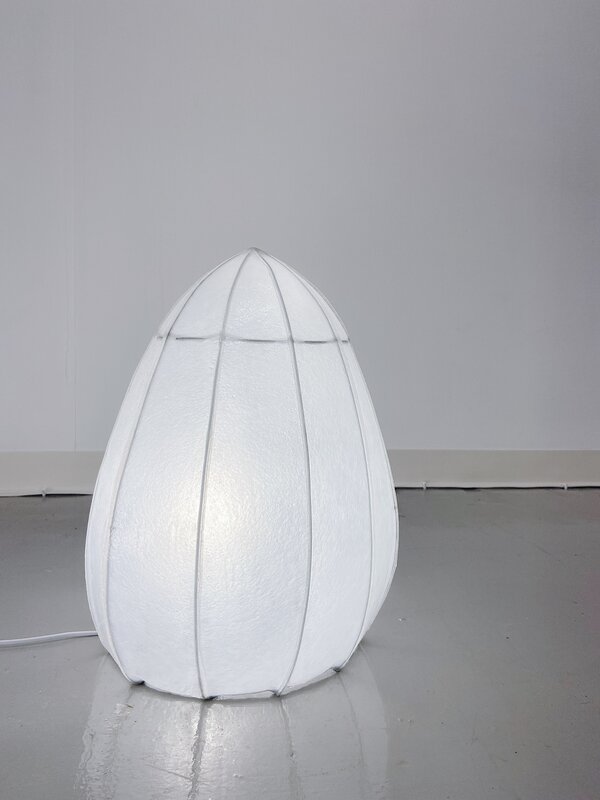 Leah Harper, ‘Orb 3’, 2021, Sculpture, Fabric (interfacing), resin, wire, light bulb, Yi Gallery
