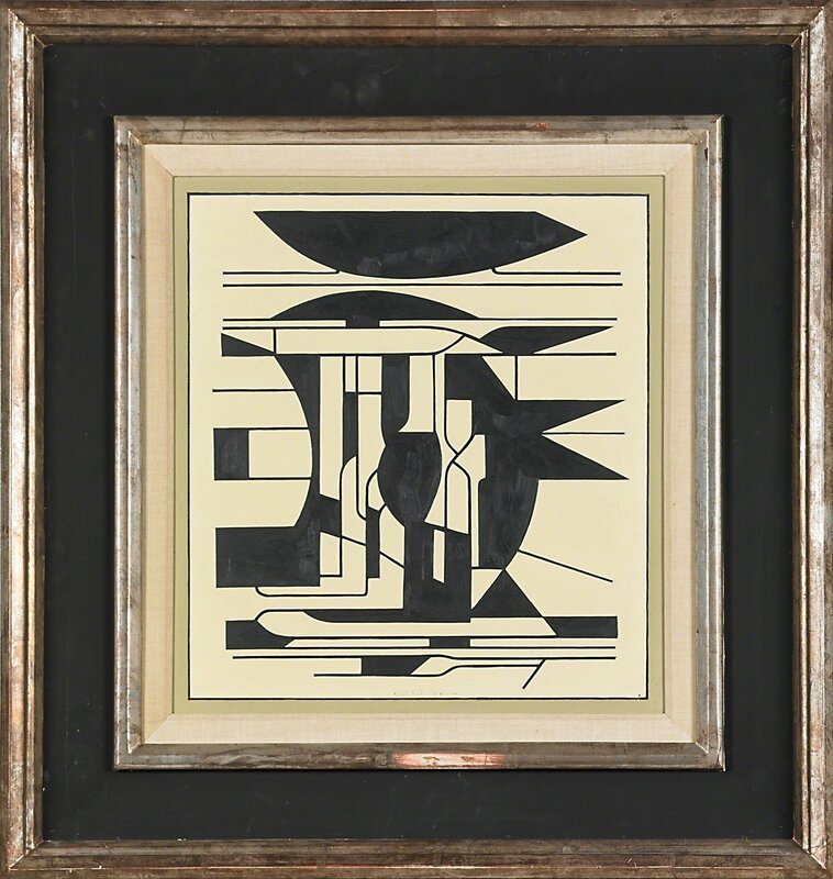 Victor Vasarely, ‘Prividje’, Painting, Oil on board, Rago/Wright/LAMA/Toomey & Co.