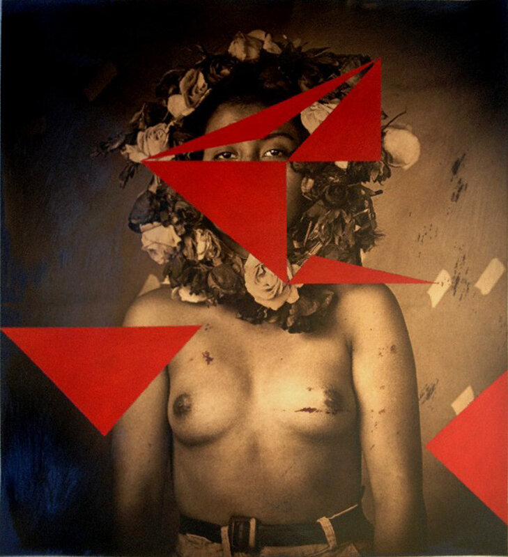 Luis González Palma, ‘La rosa desnuda’, 2013, Photography, On watercolor paper+acrylic, ArtexArte