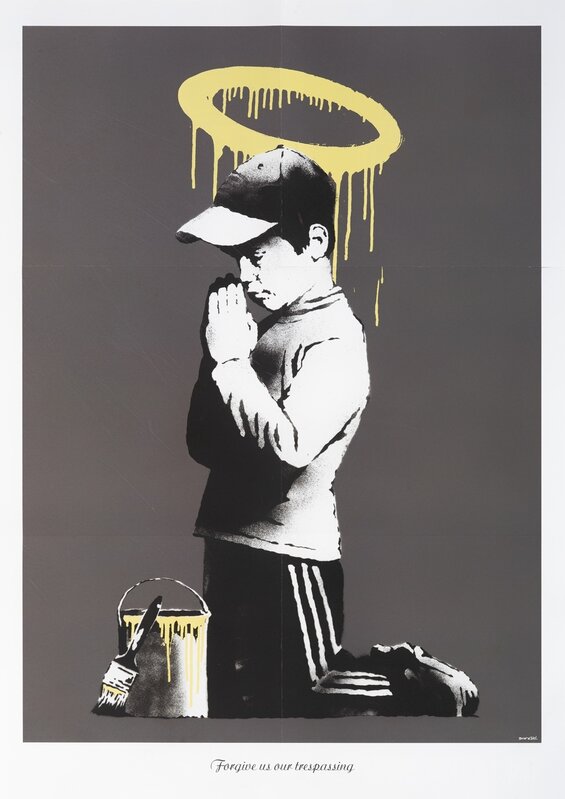 Banksy, ‘Forgive Us Our Trespassing’, 2010, Posters, Offset lithograph in colours, Tate Ward Auctions