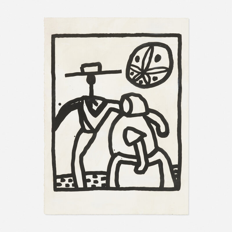 Keith Haring, ‘Untitled (Kutztown)’, 1989, Print, Screenprint, Rago/Wright/LAMA/Toomey & Co.