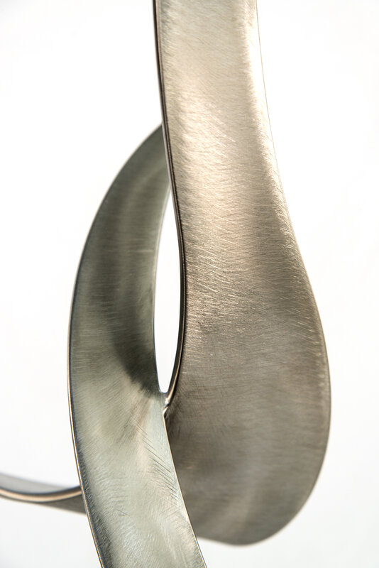 Kevin Robb, ‘Elegant Movements 195 - contemporary, abstract, forged stainless steel sculpture’, 2017, Sculpture, Stainless steel, steel, metal, Oeno Gallery