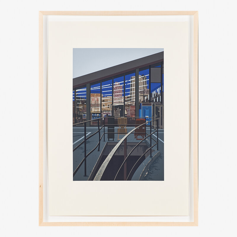 Richard Estes, ‘Meat Department from the Urban Landscapes No. 2 series’, 1979, Print, Screenprint in colors (framed), Rago/Wright/LAMA/Toomey & Co.