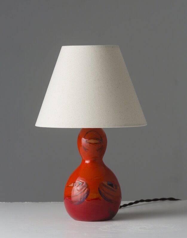 Cathrine Raben Davidsen, ‘Carmine Lamp’, 2015, Design/Decorative Art, Unique hand painted base of glazed fired ceramic, Vance Trimble