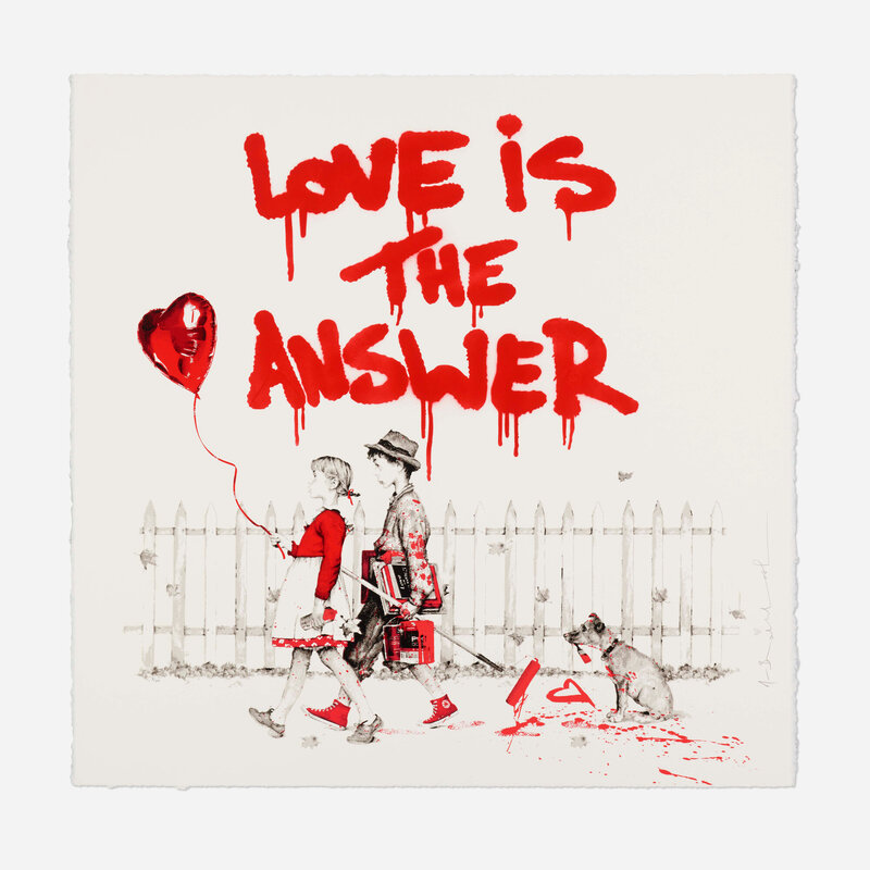Mr. Brainwash, ‘Love is the Answer’, 2022, Print, Screenprint in colors, Rago/Wright/LAMA