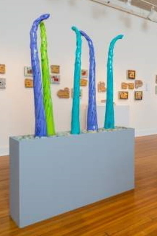 Jan Kirsh, ‘Asparagus’, 2008, Sculpture, Cast resin mounted on stainless steel plate, Zenith Gallery