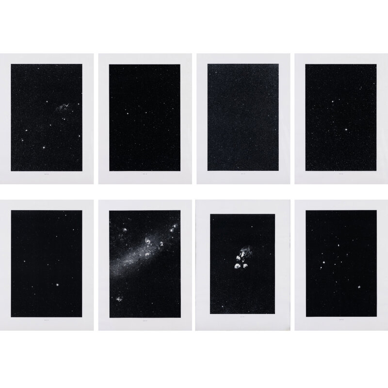 Thomas Ruff, ‘Stern or Stars’, 1990, Print, The complete set of eight black and white granolithographs on Ikonorex paper, all margins, PIASA