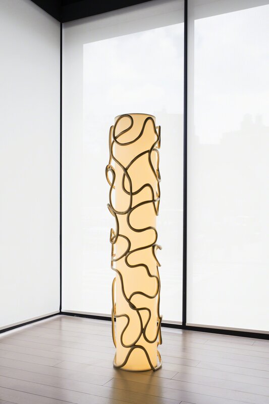 Mattia Bonetti, ‘Meander standard lamp’, 2015, Design/Decorative Art, Polished bronze and acrylic, Kasmin