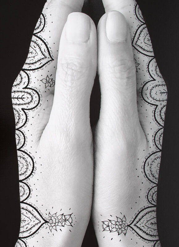 Shirin Neshat, ‘Offerings’, 2019, Photography, Silver gelatin print and ink, Goodman Gallery