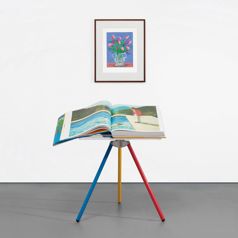 David Hockney, ‘A Bigger Book, Art Edition B’, Books and Portfolios, IPad drawing in colours, printed on archival paper, with full margins, with the illustrated 680-page chronology book numbered '0449', original print portfolio and adjustable book stand designed by Marc Newson, contained in the original cardboard box with label stamp-numbered '0449', and accompanying David Hockney A Chronology 40th Anniversary Edition book., Phillips