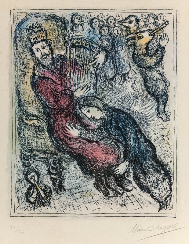 Marc Chagall, ‘Le Roi David à la Lyre’, 1979, Print, Lithograph in colors on Japon paper, Heritage Auctions