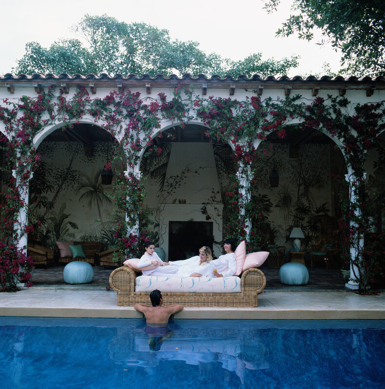 Slim Aarons, ‘Sofa By The Pool’, 1984, Photography, C print, IFAC Arts