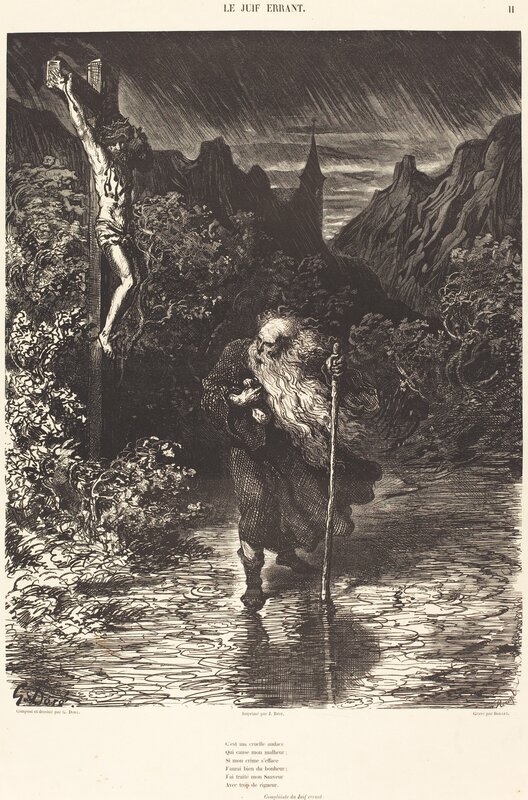 Georges Rouget after Gustave Doré, ‘Le Juif Errant’, ca. 1856, Print, Wood engraving, National Gallery of Art, Washington, D.C.