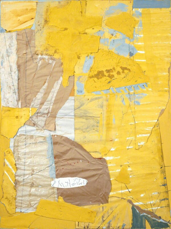 Robert Motherwell, ‘Collage in Yellow and White, with Torn Elements’, 1949, Mixed Media, Casein and pasted papers on board, Dedalus Foundation
