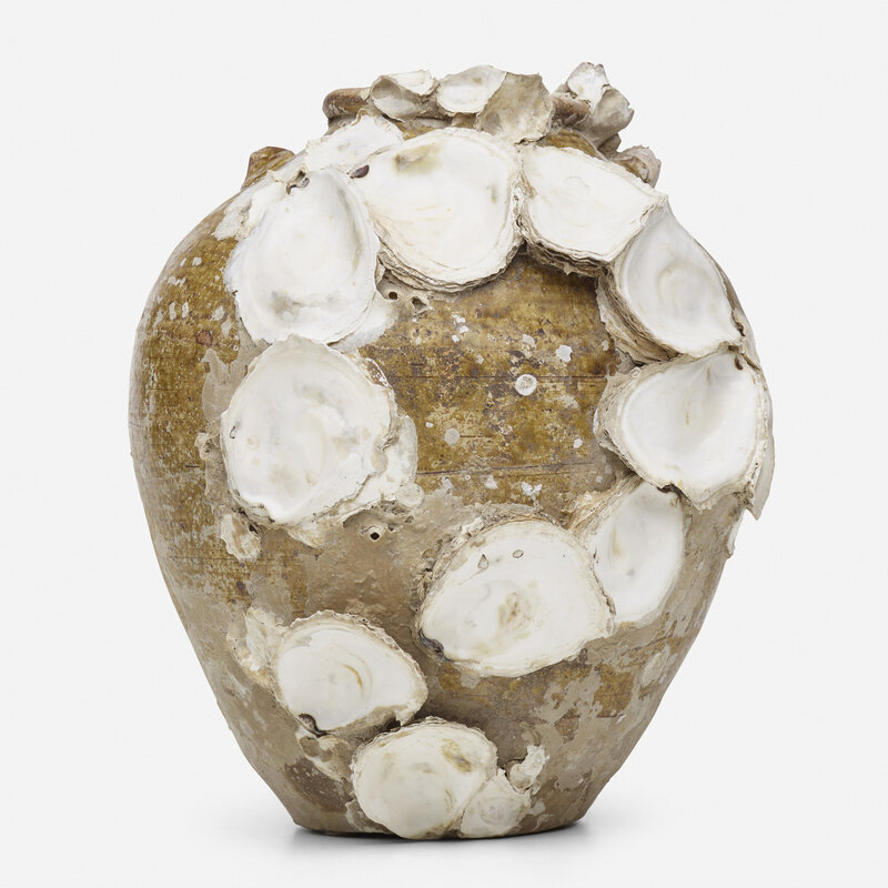 ‘Shell vessel’, Design/Decorative Art, Glazed stoneware, oyster shells, barnacles, coral, Rago/Wright/LAMA/Toomey & Co.