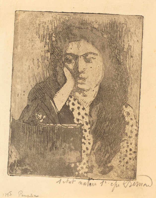 Albert Besnard, ‘Pompilia’, 1919, Print, Etching and aquatint in black on cream laid paper, National Gallery of Art, Washington, D.C.
