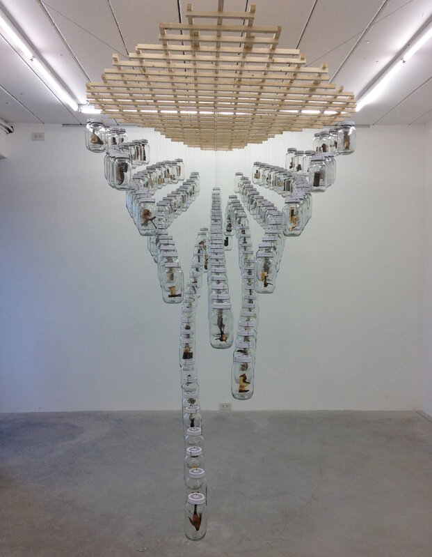 Manit Kantasak, ‘Milky Way’, 2013, Installation, Wood engraving and 194 jars installation, whitesp-cegallery