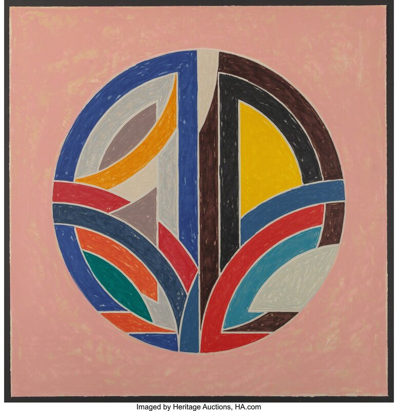 Frank Stella, ‘Sinjerli Variation Squared with Colored Ground III’, 1981, Print, Lithograph in colors on wove paper, Heritage Auctions