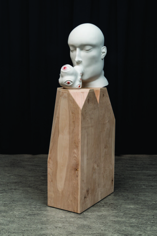 Tanya Batura, ‘Untitled (head blob)’, 2014, Sculpture, Clay, acrylic, bardoLA 