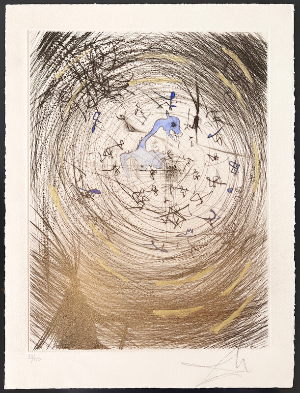 Salvador Dalí, ‘Sator’, 1968, Print, Original drypoint etching printed in black ink with hand-coloring added in gouache, Galerie d'Orsay