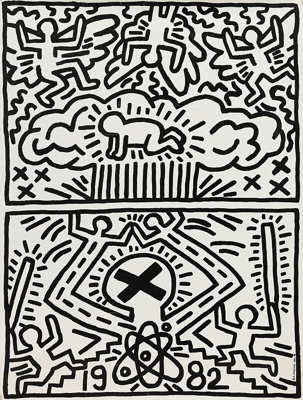 Keith Haring, ‘Anti-Nuclear Rally’, 1982, Print, Offset lithographic poster on glazed paper, Rago/Wright/LAMA/Toomey & Co.