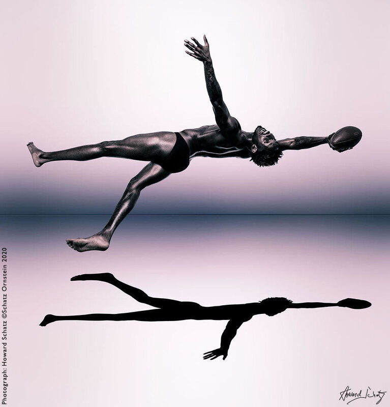 Howard Schatz, ‘Shapes of the NFL:  Preston Williams, Wide Receiver, Miami Dolphins’, 2020, Photography, Archival Pigment Print, Lawrence Fine Art