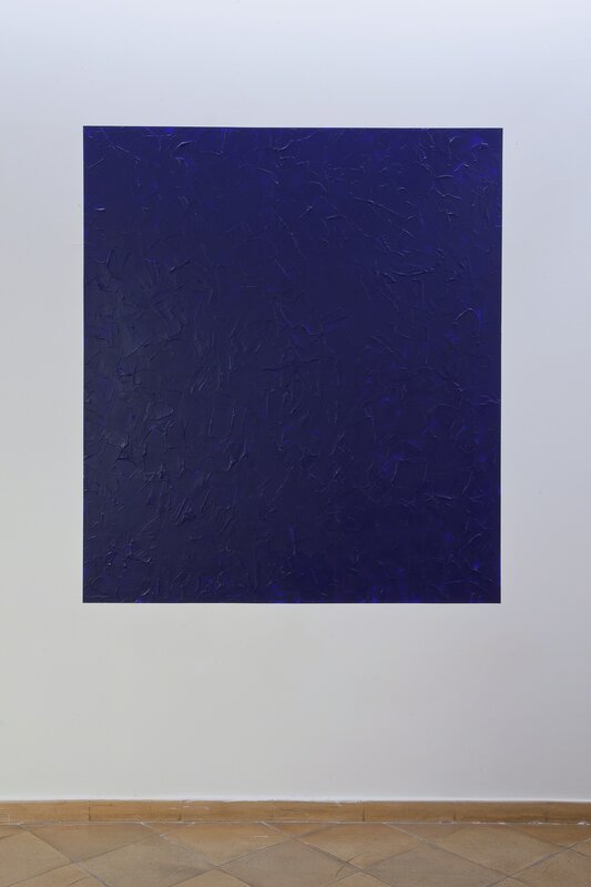 Giovanni Anselmo, ‘Oltremare (mentre oltremare verso mezzogiorno appare)’, 1979-2017, Painting, Acrylic ultramarine, Vistamare