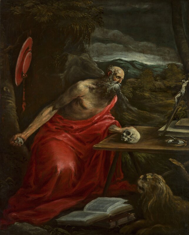 Jacopo Bassano, ‘Penitent St. Jerome’, ca. 1585-91, Painting, Oil on canvas, Robilant+Voena
