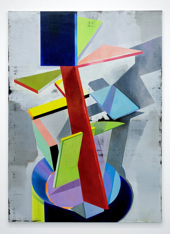 Genti Korini, ‘Simulation on the axes 3’, 2020, Painting, Oil on canvas, Jecza Gallery