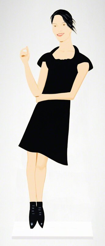 Alex Katz, ‘Black Dress (portfolio of nine)’, 2018, Sculpture, Cutouts from shaped powder coated aluminium with UV-cured archival inks, clear coated, and mounted to stainless steel bases, printed white on top with polished sides, Rukaj Gallery