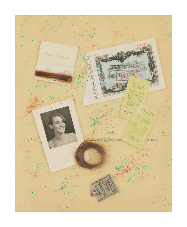 Alexis Smith, ‘Clues and Souvenirs’, 1971-1972, Books and Portfolios, 17 page loose-leaf book with collage, Garth Greenan Gallery