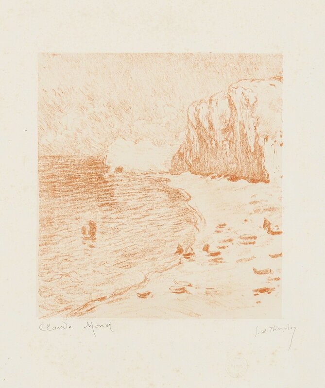Claude Monet, ‘La Plage et la Falaise d'Amont’, 1890, Print, Lithograph, Forum Auctions