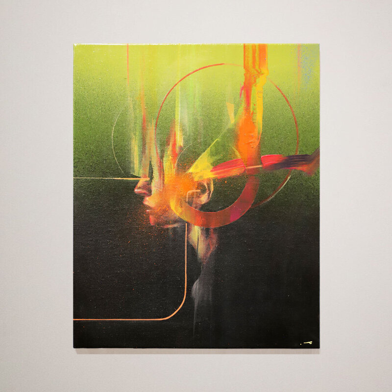 .EPOD, ‘HEADSTUD/E:25120’, 2020, Painting, Spray paint and acrylic on canvas, AURUM GALLERY