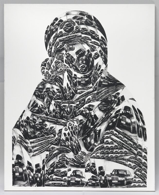 Thomas Bayrle, ‘Madonna Mercedes’, 1988, Print, Silkscreen on hand-made paper, Galerie Francesca Pia
