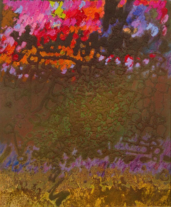 György Kepes, ‘Friendly Colors’, 1964, Painting, Oil and sand on canvas, Freeman's | Hindman