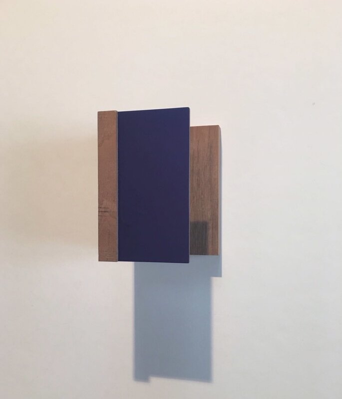 Nicolo' Baraggioli, ‘The misleading box’, 2018, Sculpture, Angular wood and pearl blue plexiglas, Xavier Fiol