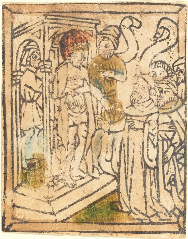 ‘Ecce Homo’, ca. 1440/1450, Print, Woodcut, with contemporary hand-coloring, National Gallery of Art, Washington, D.C.